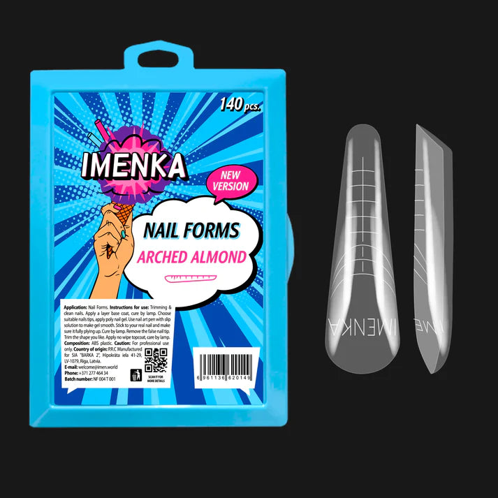 Nail Forms Imenka "Arched Almond", Version 2 - 140Stk./14Größen