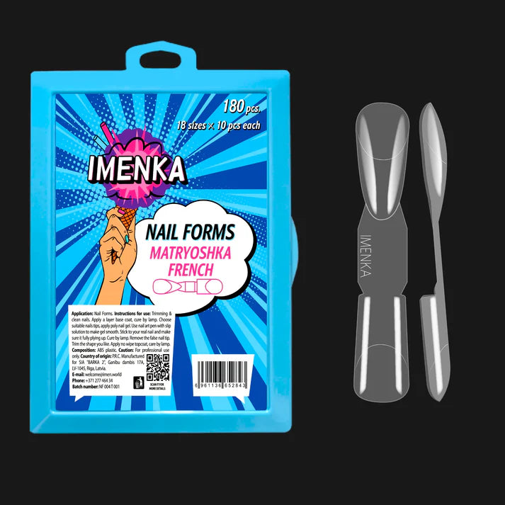 Nail Forms Imenka "Matryoshka-French", 180Stk./18Größen