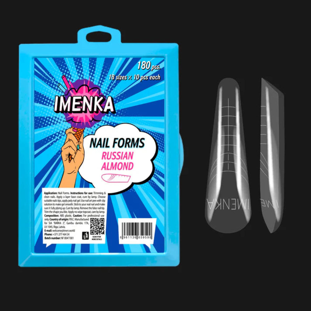 Nail Forms Imenka "Russian Almond", 180Stk./18Größen