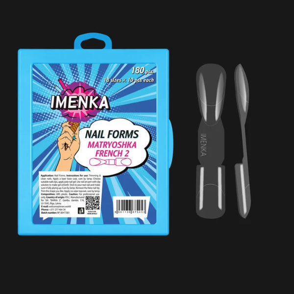 Nail Forms Imenka "Matryoshka-French 2", 180Stk./18Größen