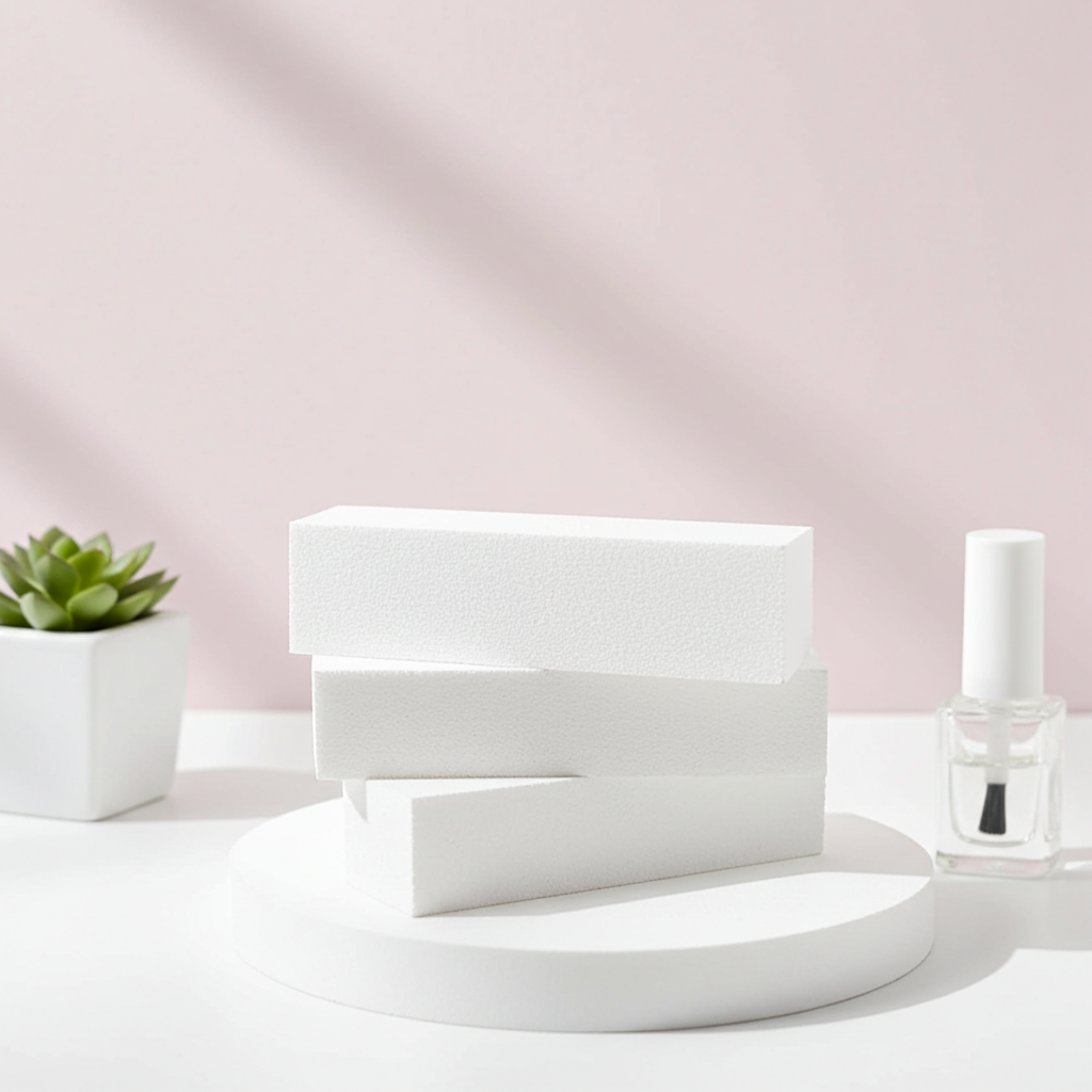 Buffer Schleifblock Set aus 10 Stück, weiß