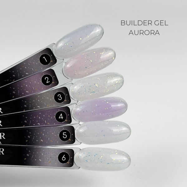Builder Gel Aurora Crystal Professional – Farbpalette
