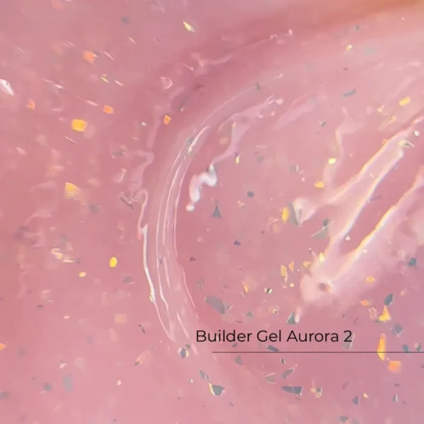 Builder Gel Aurora Nr.2 Crystal Professional, 15ml