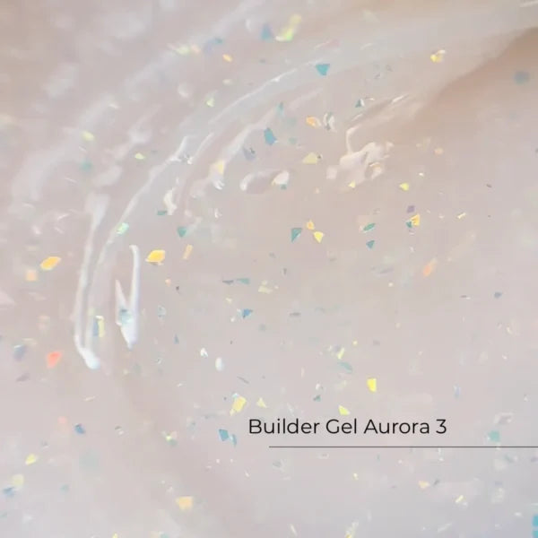 Builder Gel Aurora Nr.3 Crystal Professional, 15ml
