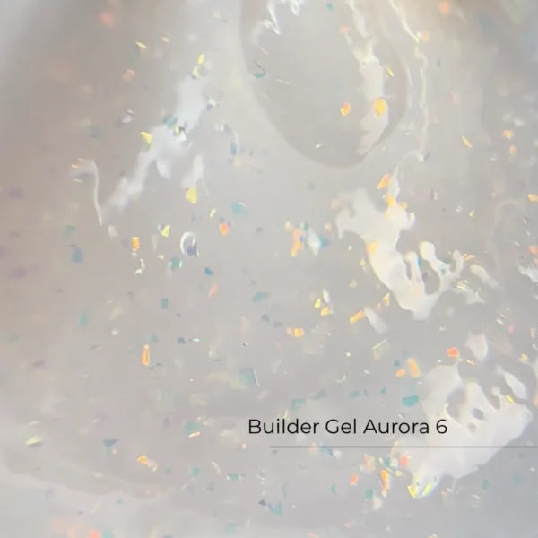 Builder Gel Aurora Nr.6 Crystal Professional 15ml – HEMA & TPO Free

