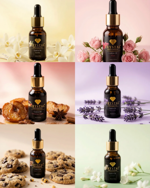 Dry Cuticle Oil 6 Crystal Professional, 15ml
