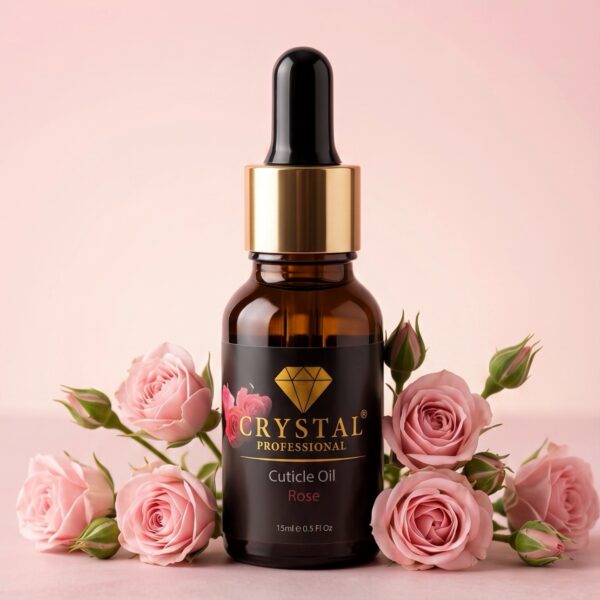 Dry Cuticle Oil Crystal Professional – Rose, 15ml