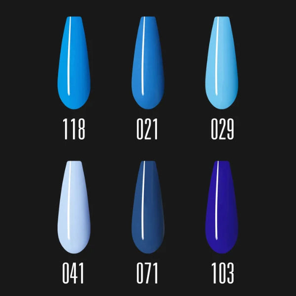 Blue Gel Polish Set – 6 Farben IMEN.