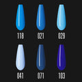 Blue Gel Polish Set – 6 Farben IMEN.