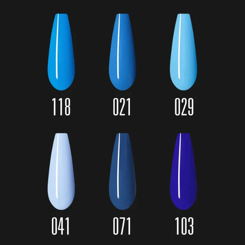 Blue Gel Polish Set – 6 Farben IMEN.