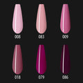 Cabernet Gel Polish Set – 6 Farben IMEN