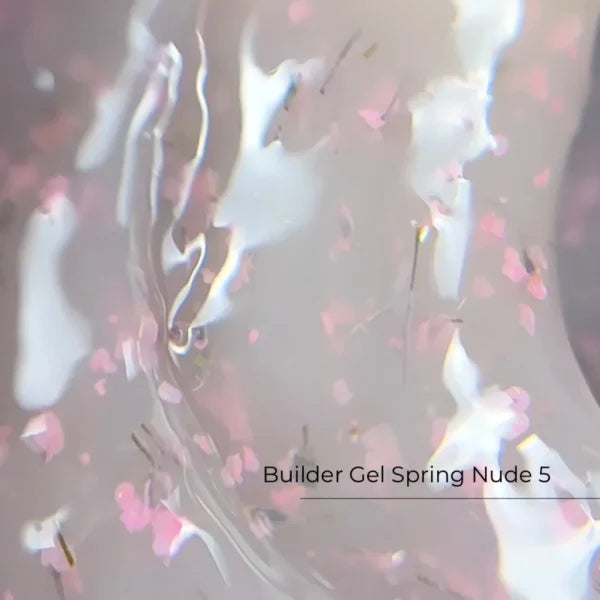 Builder Gel Spring Nude Nr.5 Crystal Professional, 15ml