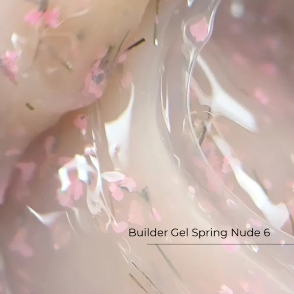 Builder Gel Spring Nude Nr.6 Crystal Professional, 15ml