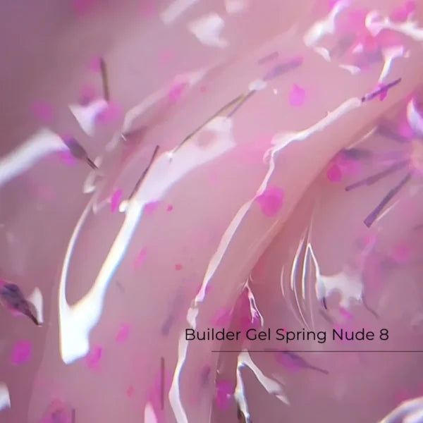 Builder Gel Spring Nude Nr.8 Crystal Professional, 15ml