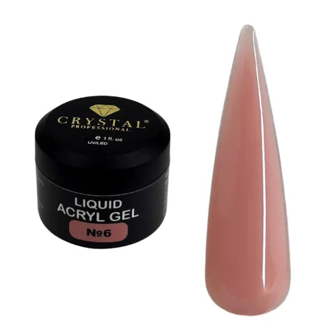 Liquid Acryl Gel Nr.6 Crystal Professional