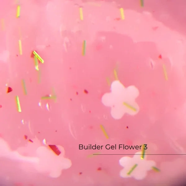 Builder Gel Flower Nr.3 Crystal Professional, 15ml