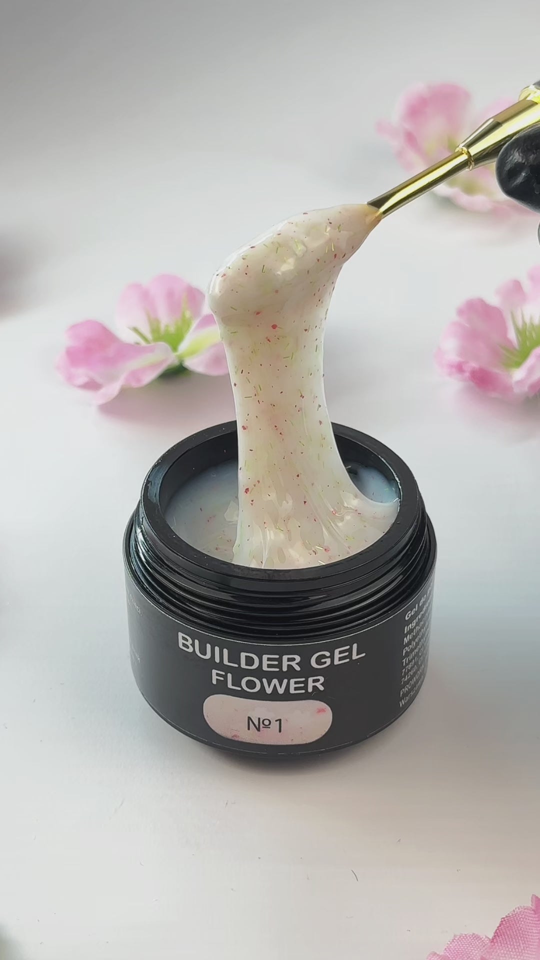 Builder Gel Flower Crystal Professional